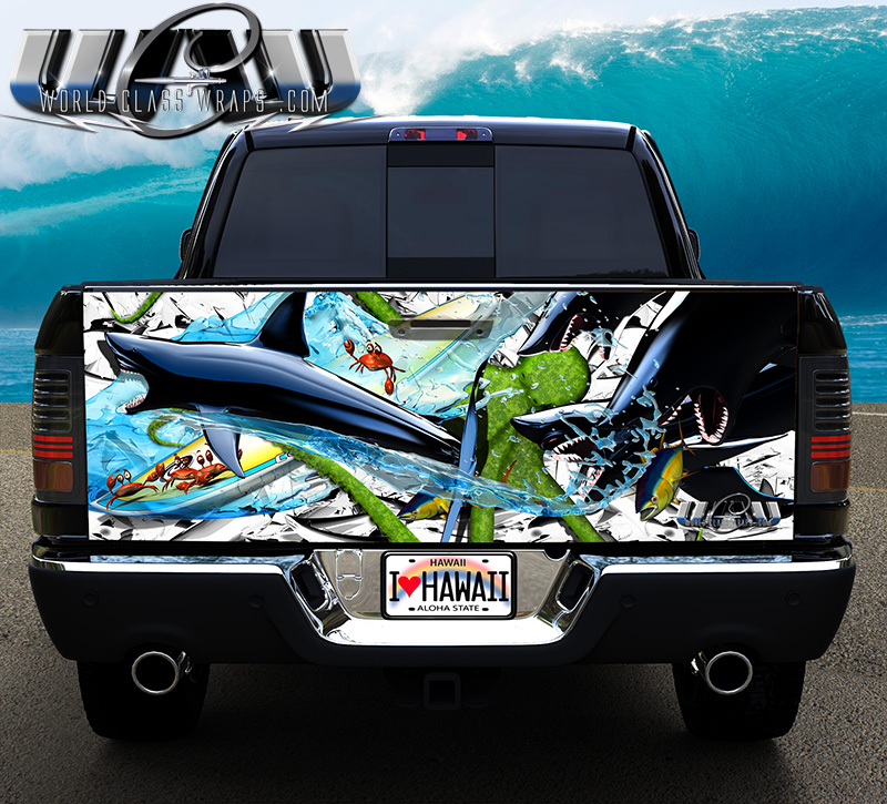 charlie don't surf tailgate graphic wrap