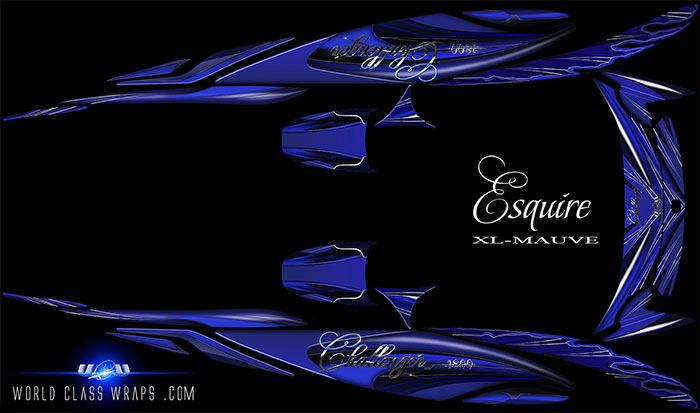jet boat custom XL Esquire graphics