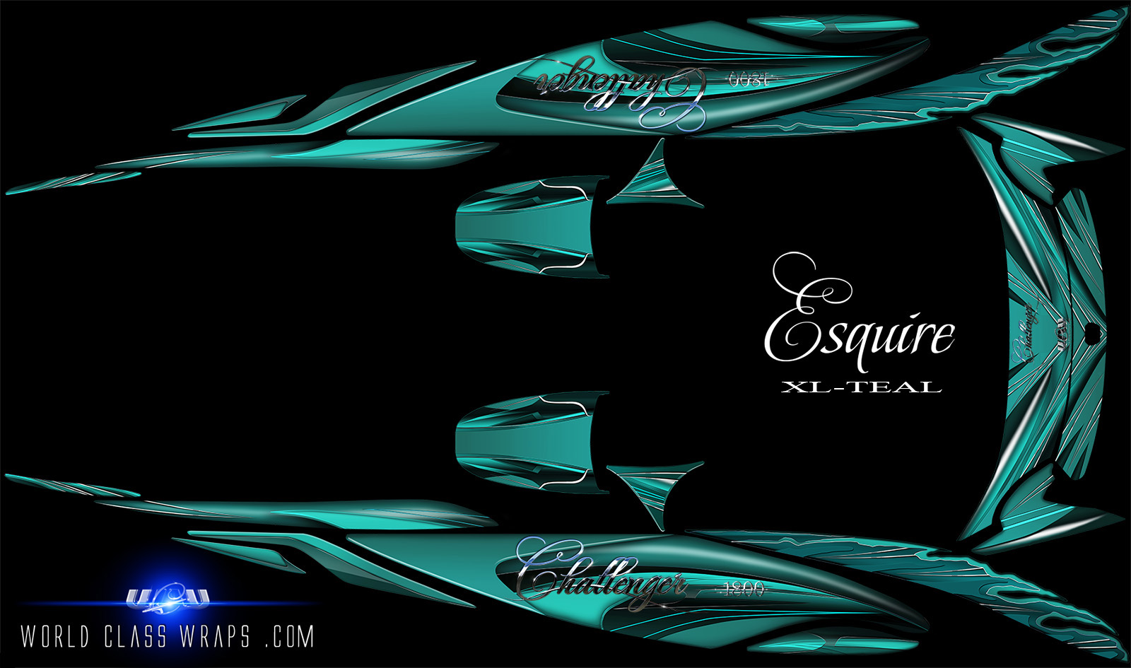 seadoo XL Esquire challenger jet boat graphics