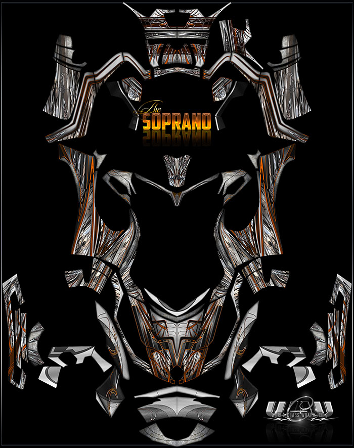 The Soprano Custom Spyder RT Graphics Wrap