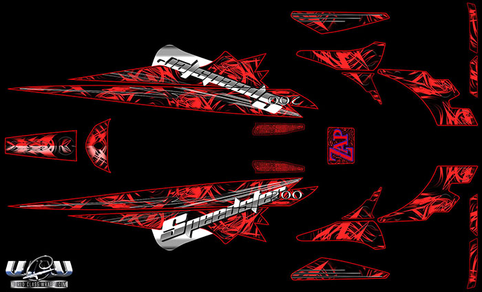 ZAP RED WRAP FOR SEADOO SPEEDSTER 200
