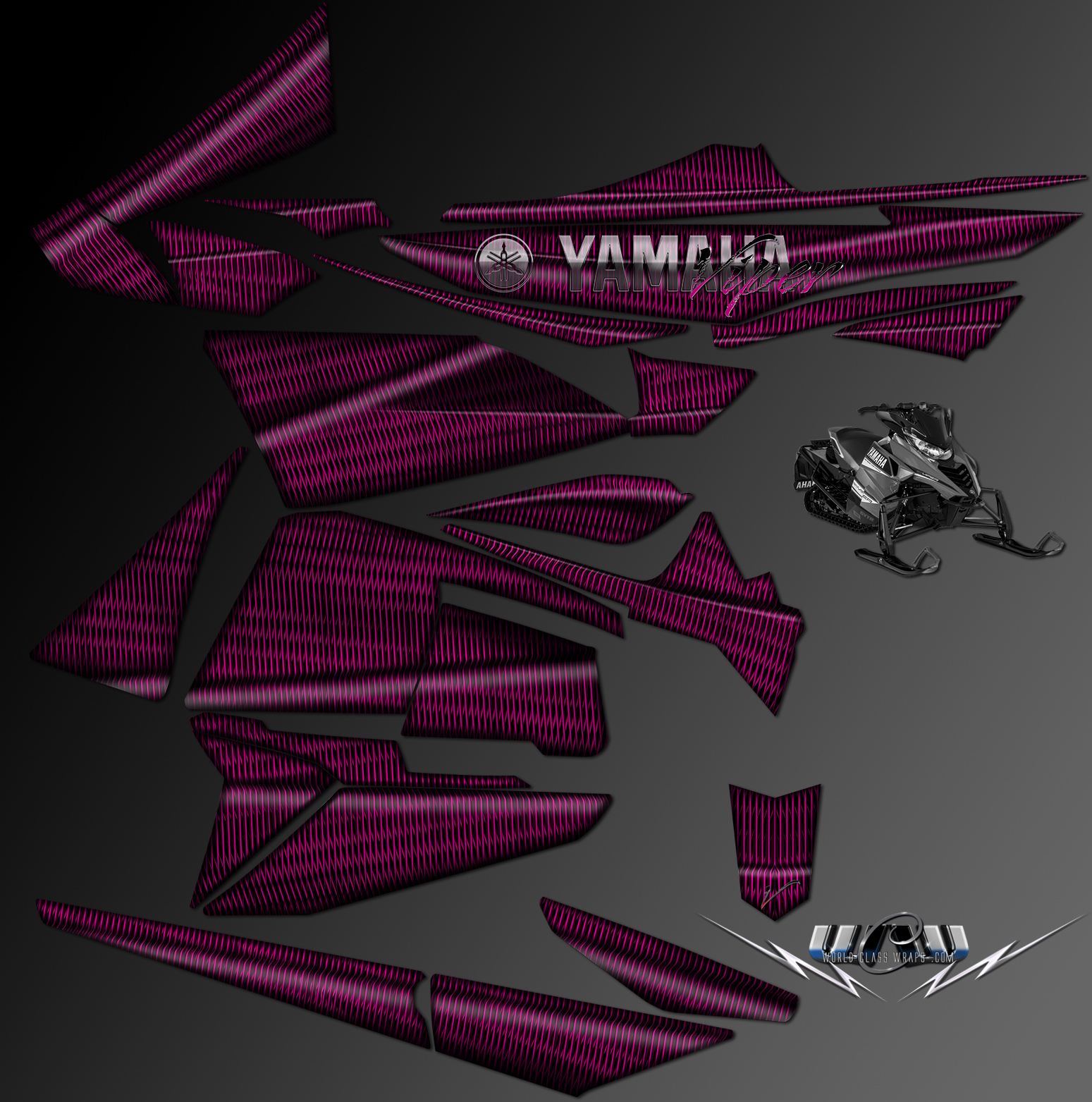 yamaha-snowmobile-wrap-pink